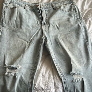Light denim jeans